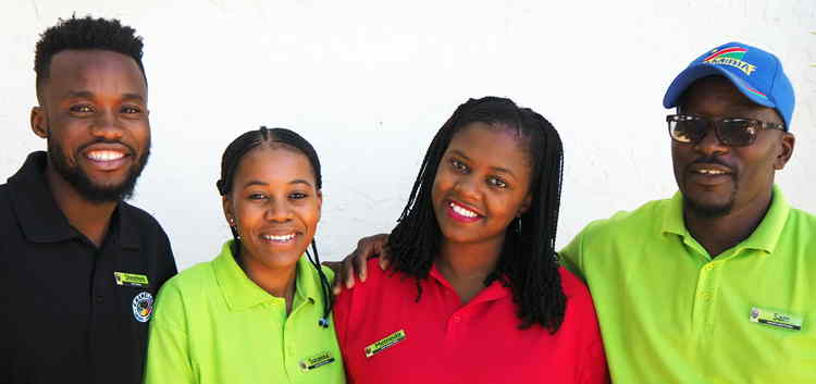 Photo of some of Chameleon Backpackers staff